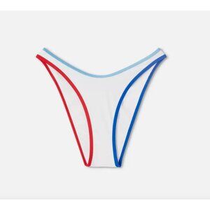 WILD FABLE BIKINI BOTTOM CONTRAST TRIM ULTRA HIGH LEG EXTRA CHEEKY MULTICOLOR